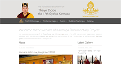 Desktop Screenshot of karmapa-news.org