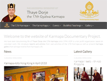 Tablet Screenshot of karmapa-news.org